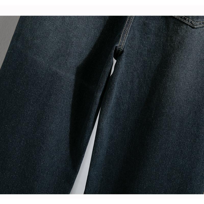 Dimanaf 2025 Plus Size Women Spring Jeans Long Harem Pants Casual High Waist Elastic Basic Trousers Blue