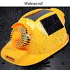 Solar Power Double-sided Fan Safety Helmet Outdoor Protective Construction Hard Hat ABS Material Workplace Cap Use 3 Solar Panel