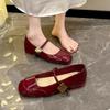 Mary Jane Women's Shoes New Fashion Elegant Square Head Shoes Banquet Party Shallow Mouth Low Heeled Flat Shoes for Women