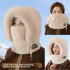 Windproof Hat for Women, Autumn and Winter Cycling, Keeping Warm and Ear Protecting. Outdoor One-piece Hood, Plush Scarf Mask