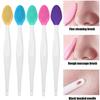 6Pcs/Set Silicone Pore Cleaning Brush Portable Travel Double-Sided Exfoliating Lip Nose Blackhead Removal Facial Cleaner Brush