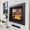 Water Heating Fireplace KRATKI LUCY 12 kW Ø 200 Black Thermotec Lining