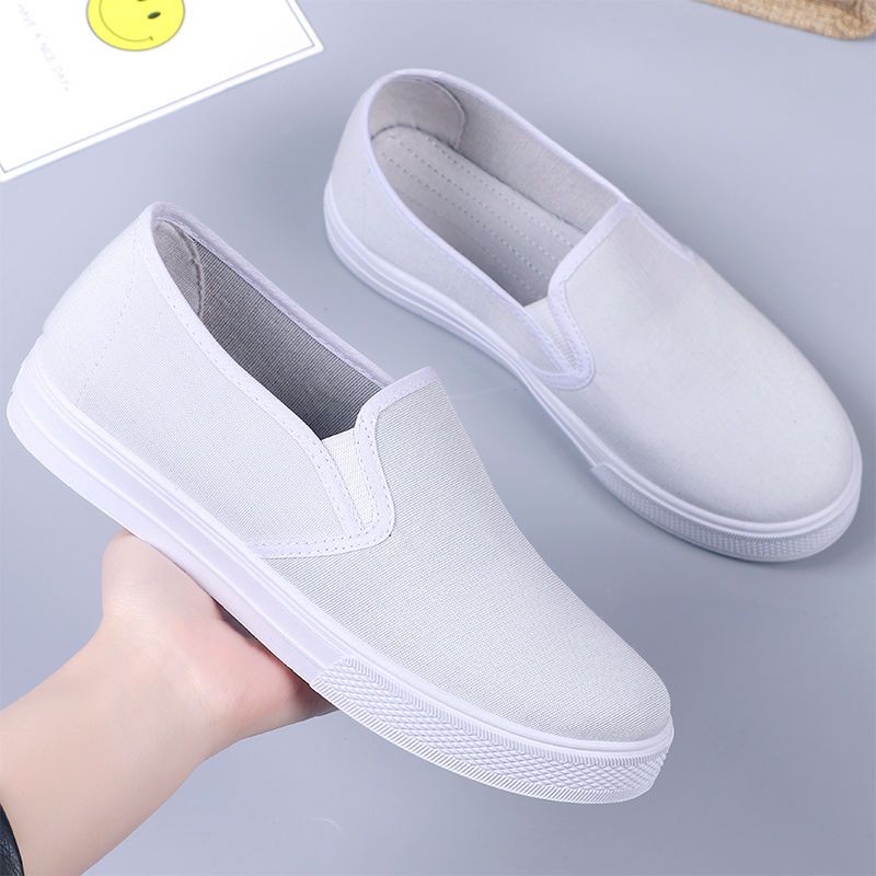 Summer Comfortable Light Solid Color Casual Slip On Ladies Footwear High Quality New Arrival 2025 In Cheap Women's Flat Shoes