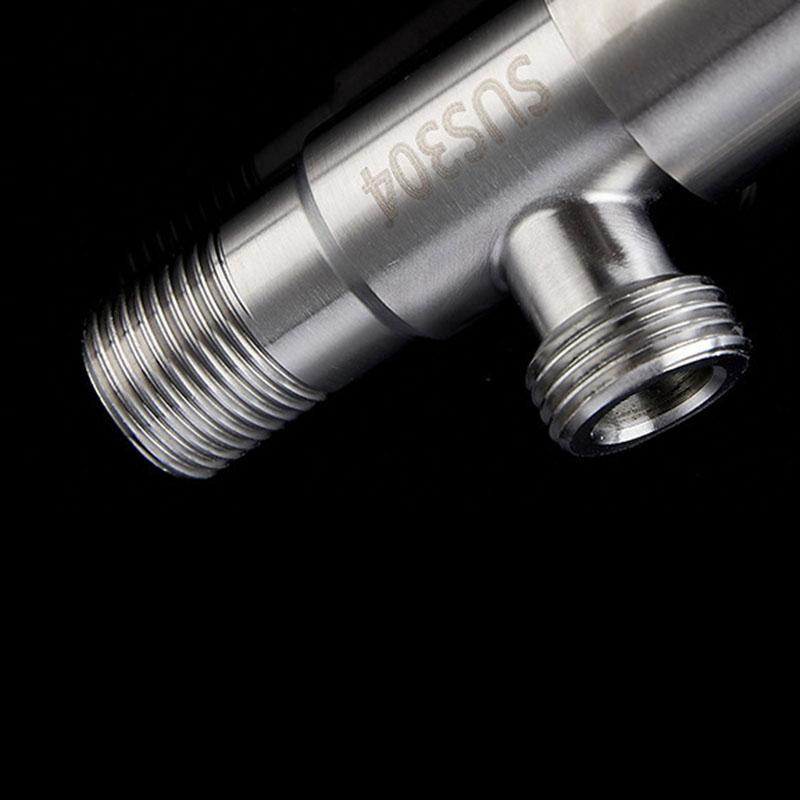 Угловые запорные клапаны из нержавеющей стали 304 G1/2 20 мм, запорный клапан для холодной и горячей воды для ванной комнаты, туалета, раковины, аксессуары a1