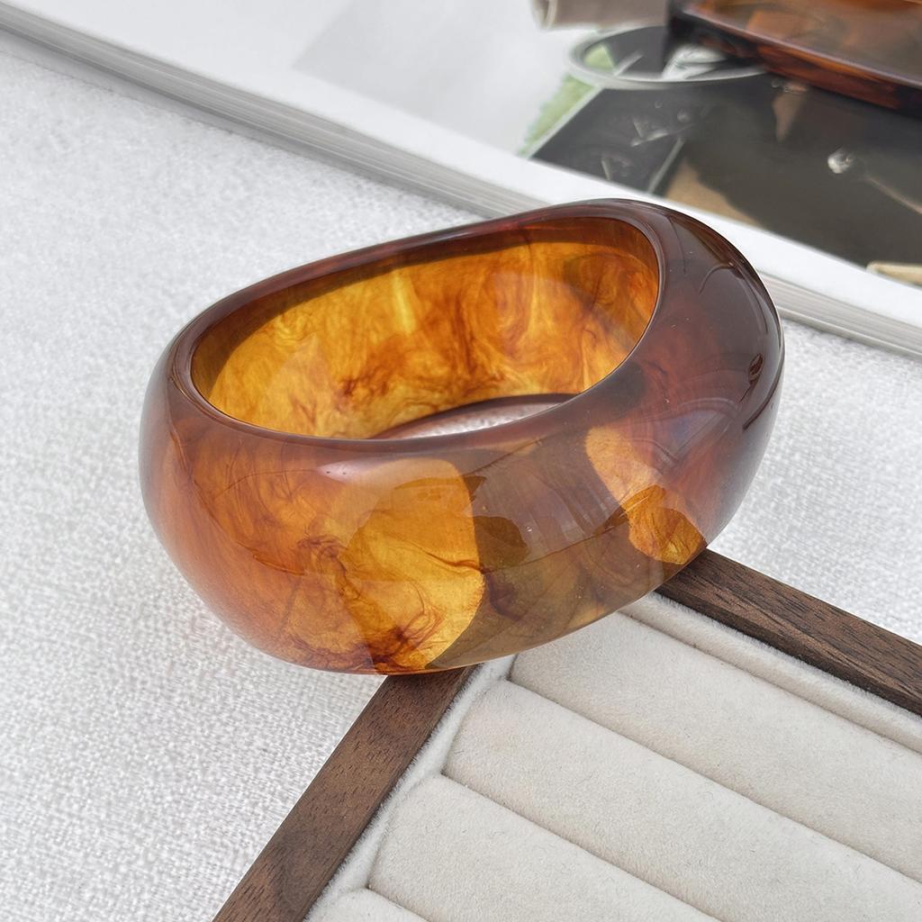 Браслеты Y2K Бохо из прозрачной смолы и акрила для женщин 2025 Новая мода Геометрический нерегулярный браслет Эстетические украшения