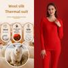Men's Silk Cashmere Thermal Underwear Set: Velvet-Enhanced for Autumn and Winter