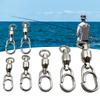 Stainless Steel Quick Snaps Power Speeds ??Swivel Pass Through Guide Rings Sea Fishing Lure Rod Line Connector Accessory