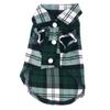 Dog Shirts Summer British Style Plaid Dog Shirts Breathable Pet Puppy T-Shirt Dog Clothes for Small Medium Dogs Cat
