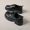 New Loafers Women's Shoes Leather Surface Spring Solid Color Heightened Platform Student Fashion Campus