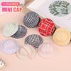 3Pcs Mini Colorful Hat Doll Ornament Lattice Cap Doll House Accessories Green Plant Pet Wine Bottle Cake Decoration