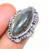 Labradorite Gemstone 925 Sterling Silver Jewelry Ring Size 6