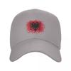 Retro Albania Flag Baseball Cap Women Unisex Personalized Adjustable Adult Albanian Eagle Dad Hat Spring Snapback Summer Hats