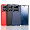 For Cover Xiaomi 14 Pro Case For Xiaomi 14 Pro Shockproof Anti-knock Silicone Carbon Fiber Case For Xiaomi 14 Pro Case 6.73 Inch