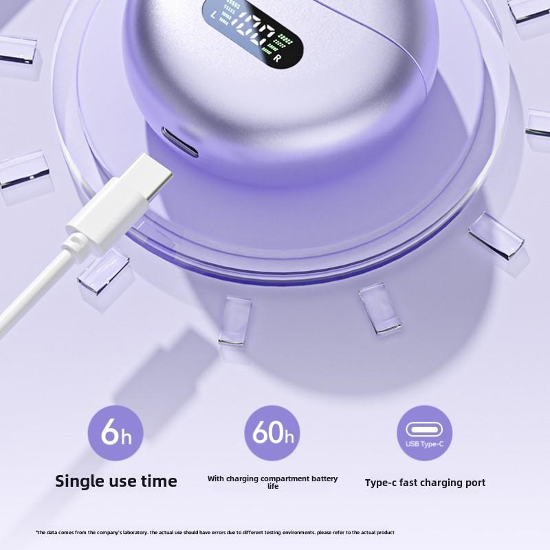 New Open Bluetooth Headset Wireless Clip-on Air Bone Conduction Ultra-long Life and High Sound Quality