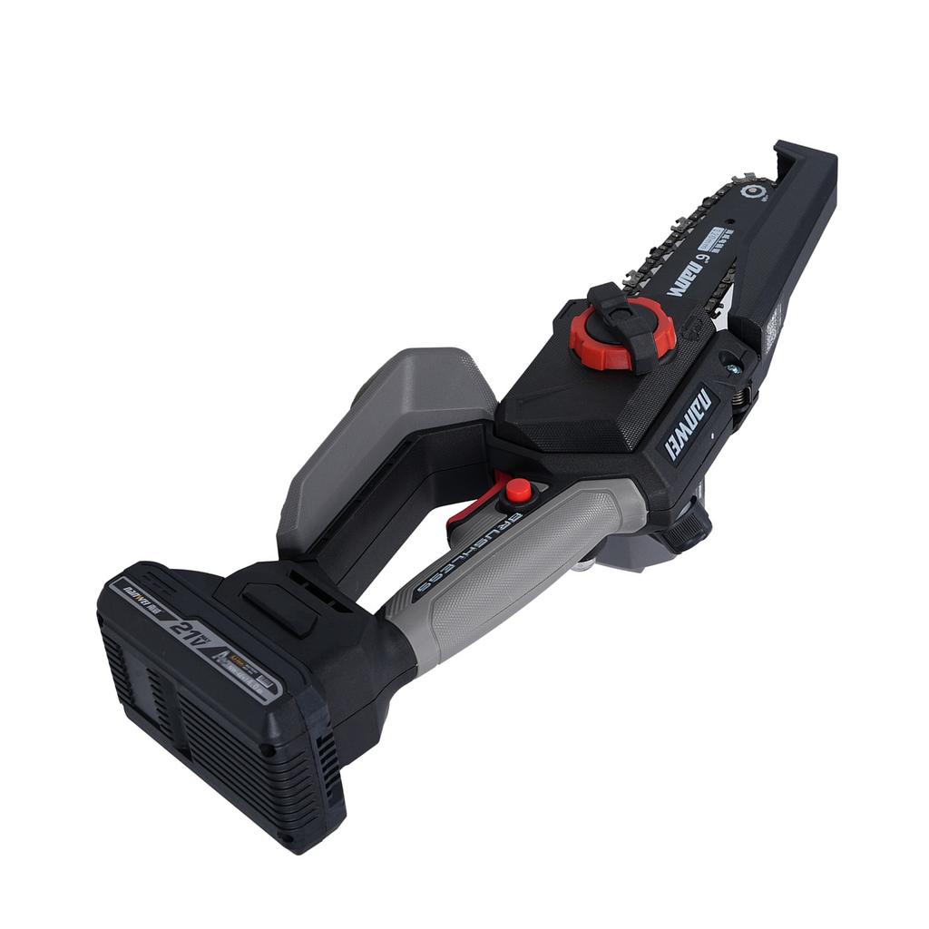 Cordless Chainsaw 6inch Chainsaw Brushless Electric Chainsaw for Logging and Tree Cutting Wood