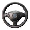 Black Faux Leather Car Steering Wheel Cover for BMW M Sport 3 Series E46 330i 330Ci 5 Series E39 540i 525i 530i M3 M5 2000-2006