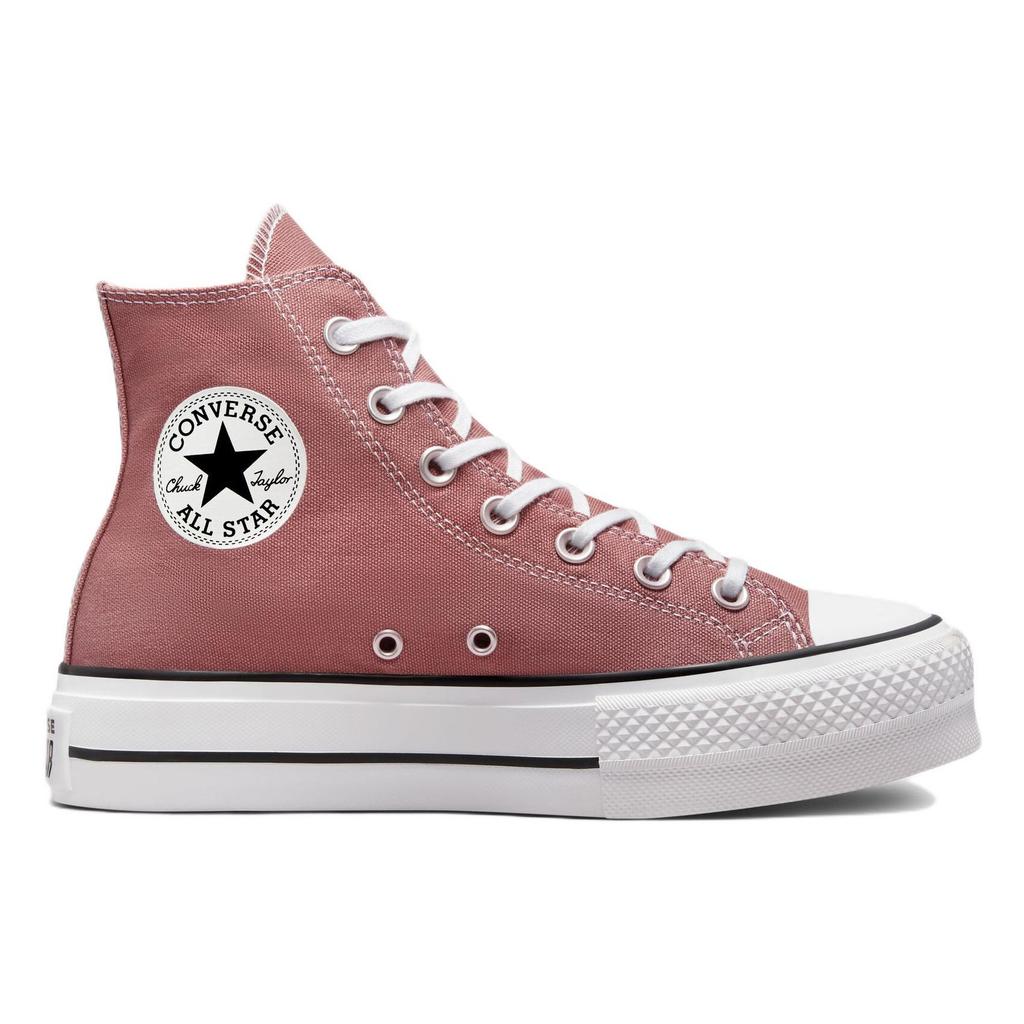 Converse Chuck Taylor All Star Lift Platform Seasonal Color High Top Canvas Shoes Women Sneakers Red-Brown A01367C
