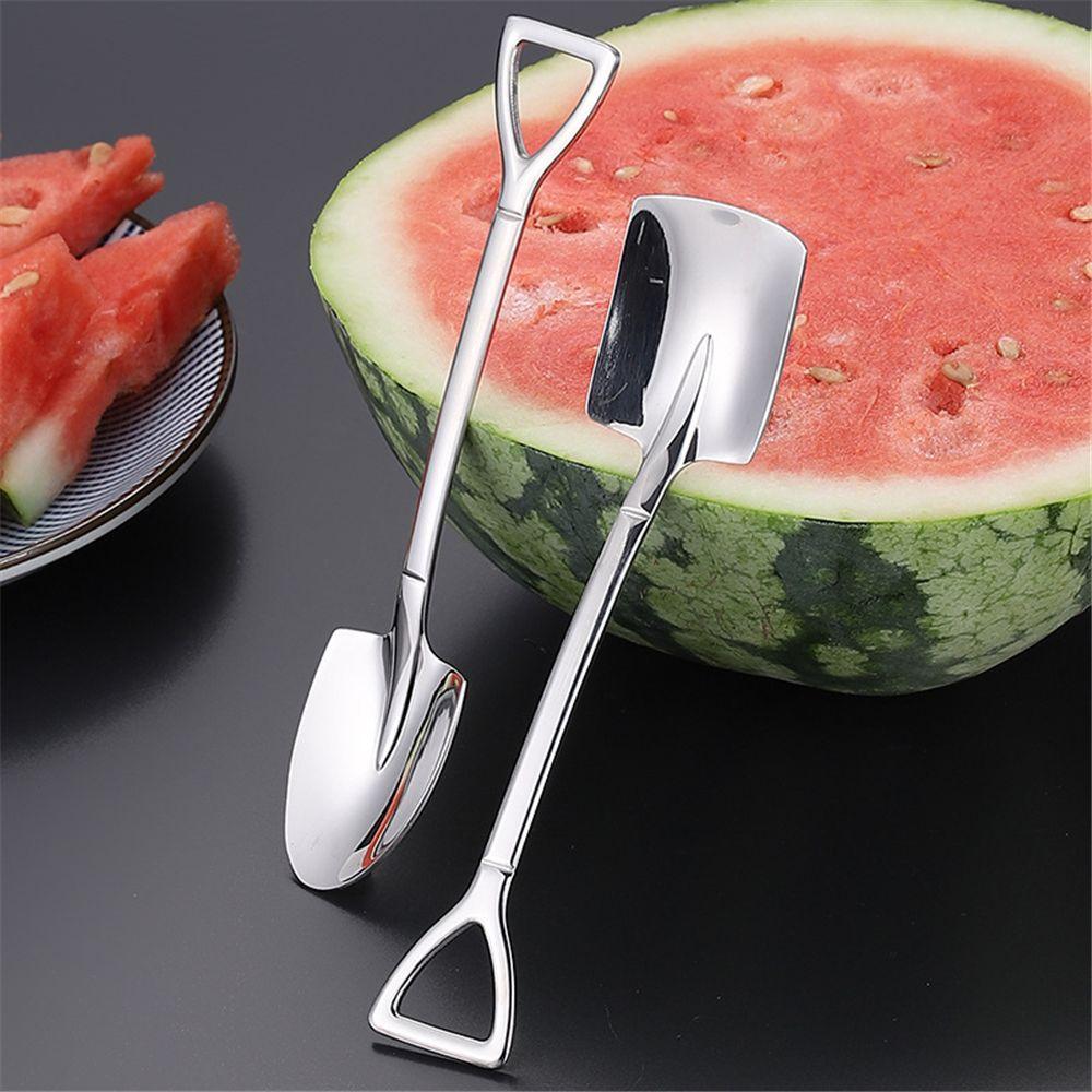Watermelon Spoon Pure Titanium Tableware Stainless Steel Retro Shovel Dessert Spoon Coffee Spoon