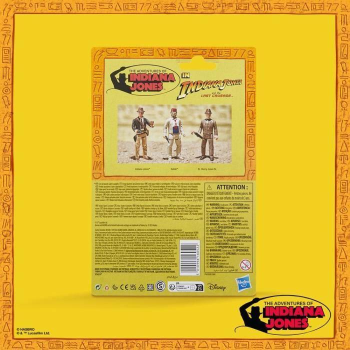 Figurine - HASBRO - Indiana Jones Retro Collection - 9,5 Cm - Mixte - Intérieur