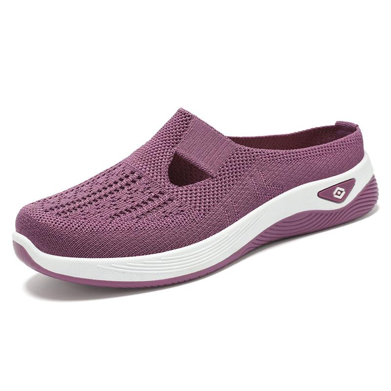 Shoes Women's Large-size Women's Shoes with Soft Soles Pedal Mother Shoes, Mesh Breathable Cloth Shoes KT