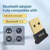 USB Bluetooth 5.3 Adapter Transmitter Receiver Bluetooth Audio Bluetooth Dongle Wireless USB Adapter for Computer PC Laptop