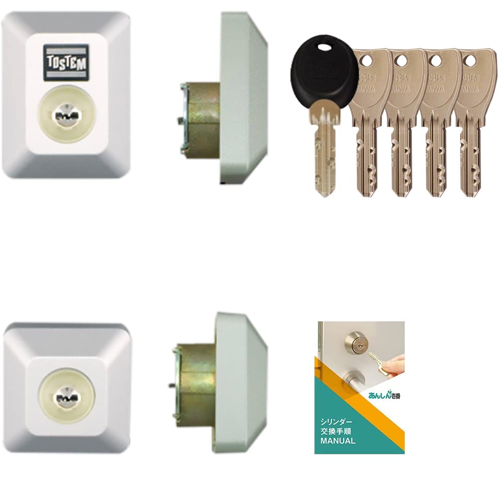 TOSTEM Entrance Door Key Replacement DN Cylinder Lock Dimple Key LIXIL D5GZ3002 Gray Replacement Instruction Manual Included