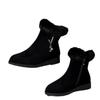 Women's Ankle Boots  Snow Boots Winter Thick Cotton Shoes Flat Bottom Plush Zipper Warm Comfort Non Slip Cotton Boots 2025