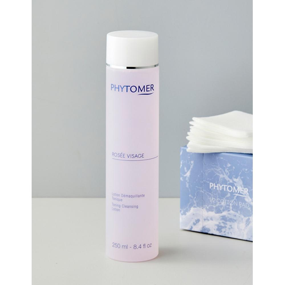 Phytomer Rose Visage 250ml Toner  + 40 Cotton Pads 
