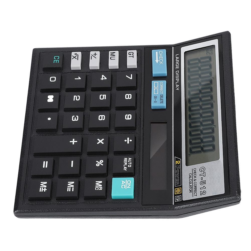 Former Data Check Solar Calculator 12-bit Large Screen Precise Data Solar Scientific Calculator