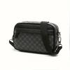 Small Multi-Compartment Square Shoulder Bag - Stylish Fashion Accessory with Adjustable Strap for Menr