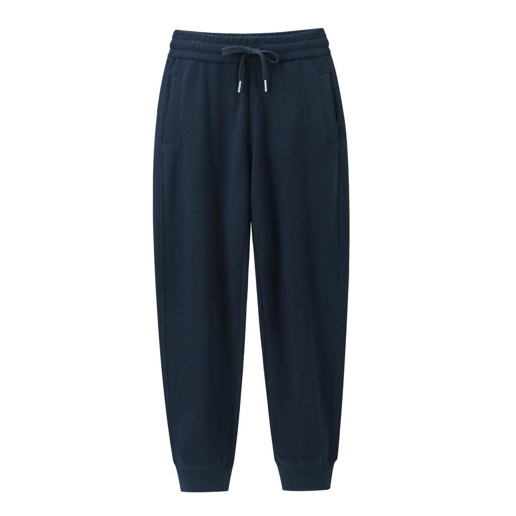 Women's Heavyweight Cotton Skinny Sweatpants - 380G, Washed, Fashion Casual, Spring/Autumn, Draping Style.