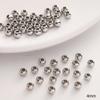 10-50pcs/bag Stainless Steel Beads DIY Bracelet Necklace Earrings Jewelry Accessories