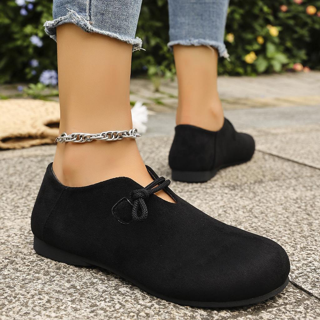 Fashion Retro Flat Shoes 2025 New Design Shallow Loafers Women's Casual and Comfortable Solid Color Women's Shoes Zapatos De Mujer