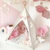 Wilwolfer Kids' Teepee Tent, Toy House, Easy Assembly, Portable Secret Base, Birthday or Christmas Gift (White)