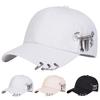 Unisex Personalized Iron Ring Baseball Caps Spring and Autumn Outdoor Adjustable Casual Hats Hip Hop Hat Sunscreen Hat