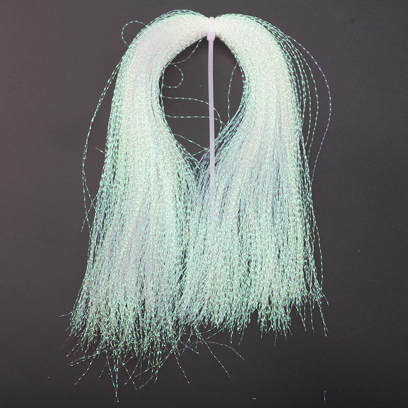 3Bundles 5g Flashabou Holographic Tinsel Fly Fishing Tying Crystal Flash String Jig Hook Lure Making Fishing Material