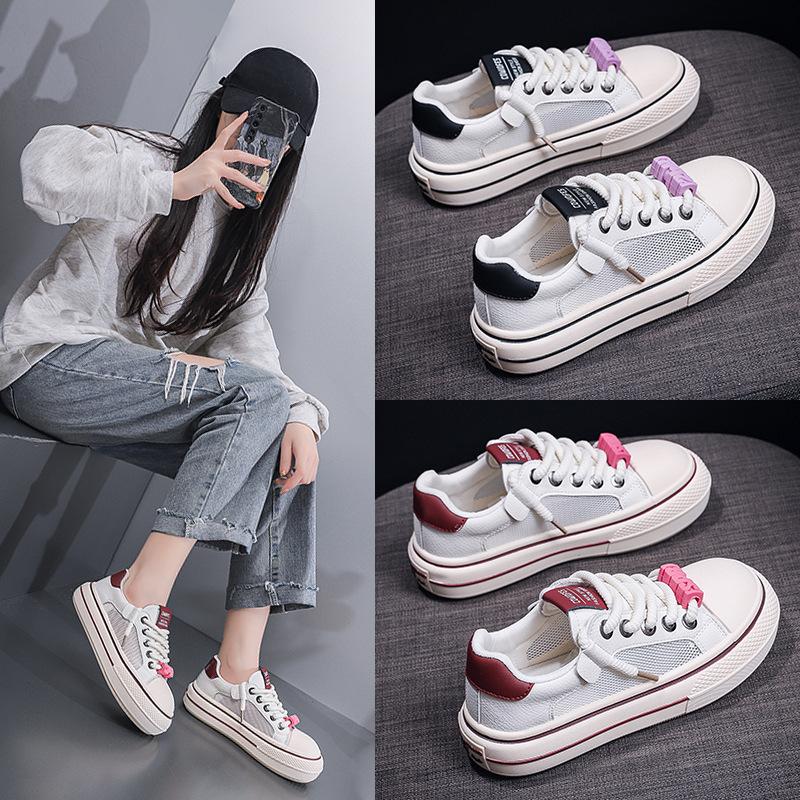 Breathable Canvas Shoes Women's Spring and Summer New Versatile Student Tide Shoes Running Board Shoes Casual Shoes