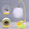 Teasing Cat Toys Self-high Not Fall Down Pet Ball Removable Stick Feather Scratching Ball Mint Pet Supplies Cat Toys Interactive
