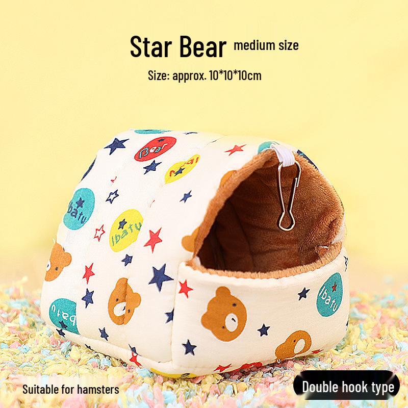 Теплое хлопковое гнездо для хомяков и мышей - Зимний спальный мешок-домик