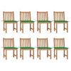 Day and Night - Day and Night Garden Chairs 8 Units Teak Wood with Cushions