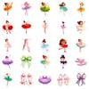 50PCS Ballet Dancing Girl Stickers, Cute Cartoon Decals for Luggage, Car & Decoration
