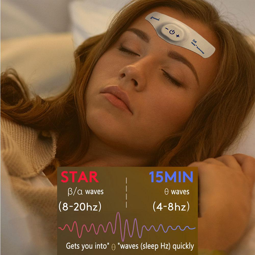 Head Massager Electric Head Sleep Instrument for Hypnosis Insomnia Therapy Massager Acupuncture Sleep Aid No Side Effects AVE