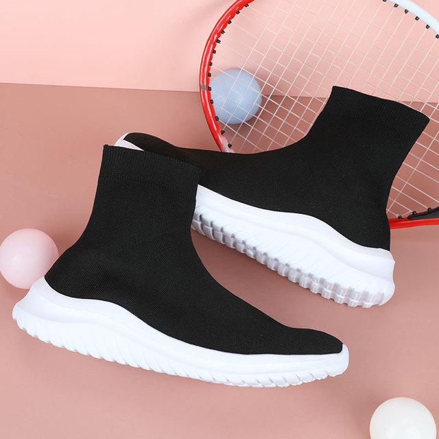 New Sexy Sock Boots Knitting Stretch Boots For Women Fashion Shoes Autumn Ankle Platform Fashion Boots Booties Female Botas