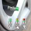 4 Pcs Auto Car Tire Pressure Monitor Sensor Indicator Alert Valve Stems Caps