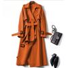 Trench Coat Women In The Long Section of The Spring and Fall New Korean Version of The Large Size Coat Over The Knee Jacket