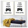 Black and White Posters, Teenage Boy Bedroom Decoration, Game Quotes, Art Canvases, Painting Pictures, Game Room Wall Decoration