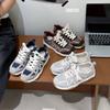 2025 Autumn Versatile Flat-bottomed Lightweight German Training Shoes Women's New Color Matching Dad Shoes Fashionable Korean Version of Small Boa