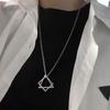 Geometric Triangle Square Combination Necklace Hip-hop Male Necklace Female Necklace Couple Pendant