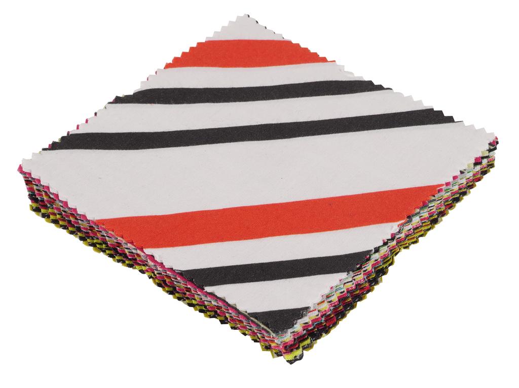 Soimoi Stripes Print Precut 5-inch Cotton Fabric Quilting Squares Charm Pack DIY Patchwork Sewing Craft