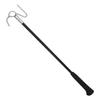 DOGYU GA-650N N-Type Glass Handle Safety Rod, Black, 650mm Long, Carabiner Compatible Hole, Threaded Hole for Chains and Belts, Durable Glass Handle